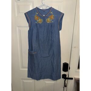 Vintage House Dress 60s Or 70s Dress By Sears. Size Medium (WTF60)